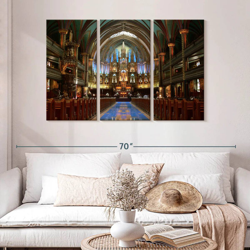 Adella Inside Notre Dame Basilica, 32" H x 50" W