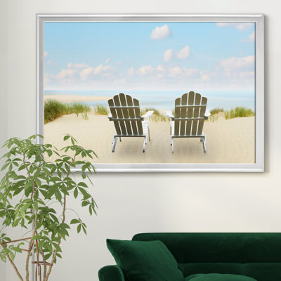 «Beachscape Photo I», reproduction sur toile encadrée