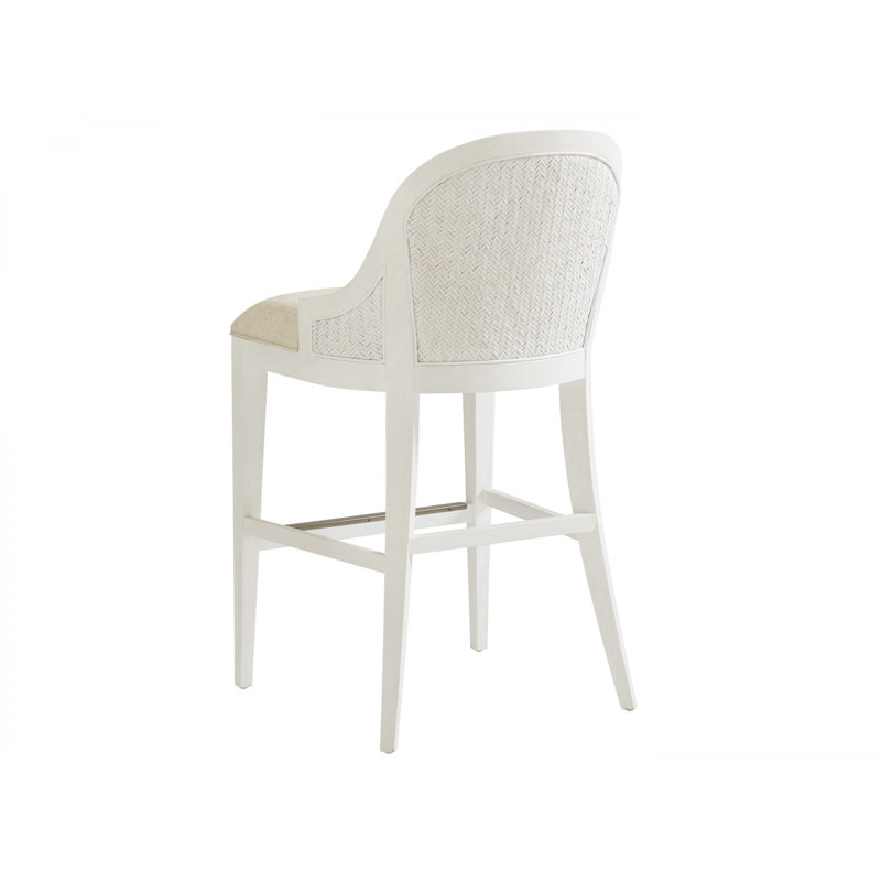 Ocean Breeze Lantana Counter Stool, Sandy White, 30"