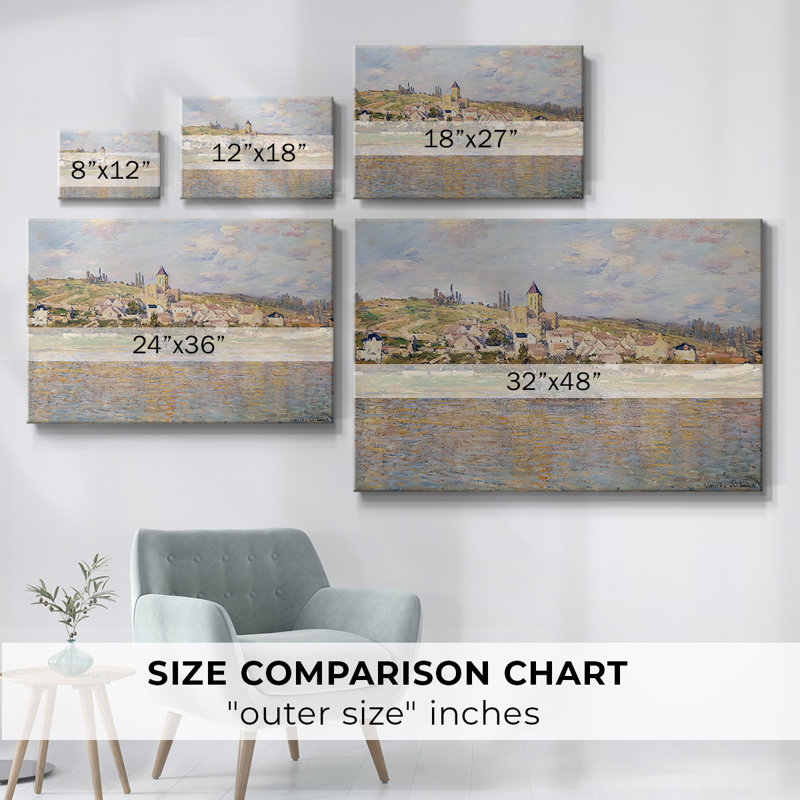 Claude Monet - Toile tendue avec châssis, H 8 po x l 12 po