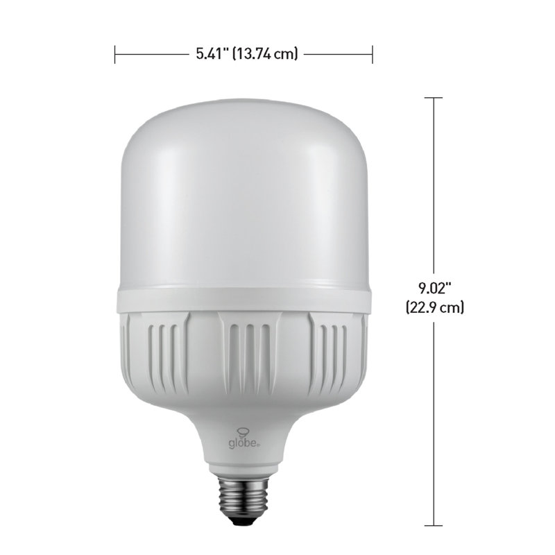 50 watts (250 watts équivalent), ampoule t140e, ampoule non-activable, e26 d’heure (5000k)/base moyen (standard)