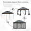 Auvent rétractable 11 pi x 11 pi Outsunny-83886950