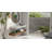 Badeloft 47.2" x 18.8" Stone Resin Wall Mounted Bathroom Sink WT-06-XXL-MGRY in Matte Gray