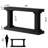 63" Long Console Table，Wooden Rectangular Sofa Table-1429656707