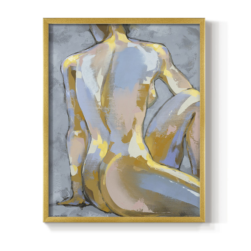 «Gray Maiden II», reproduction encadrée - bois massif, Or, H 28 po x l 22 po