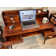 Calman Solid Wood Writing Desk with Power Outlet