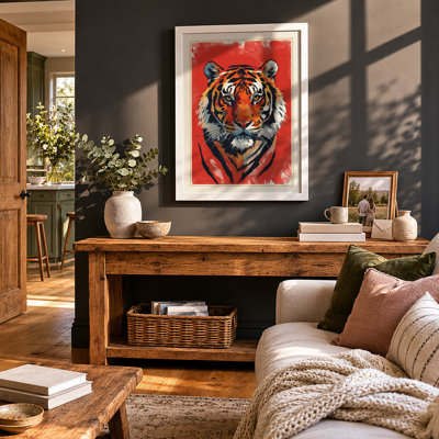 Tiger's Gaze Modern - Framed Print