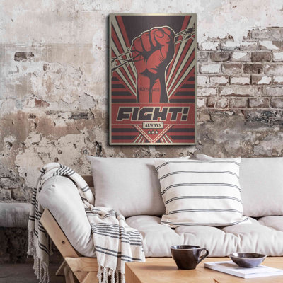'Fight' Metal Wall Art