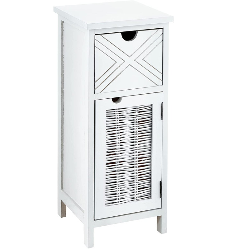 Ora 25cm W Manufactured Wood Bedside Table, White