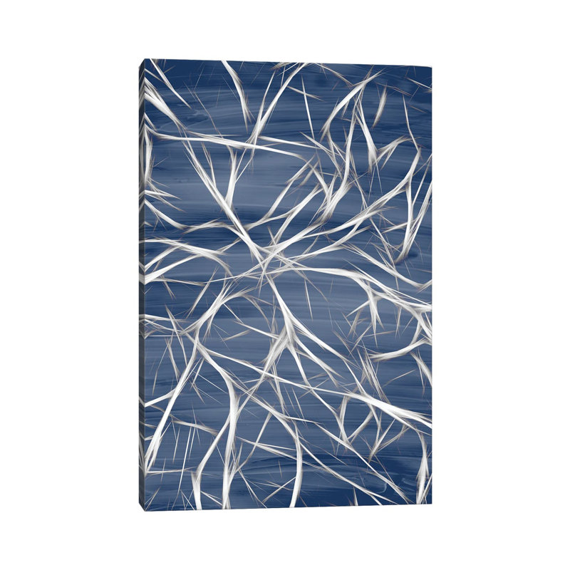 Branching Blue II by Kimberly Allen - Wrapped Canvas Print, 20.32 cm H x 30.48 cm W