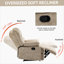 Grand fauteuil inclinable manuel en tissu pour le salon-1006888668