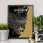 Sydney City Map - No Frame Print-195145686