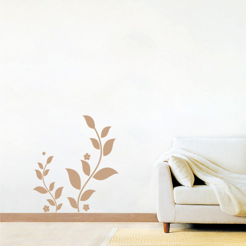 Plants & Flowers Wall Decal, 72cm H x 60cm W x 0.2cm D