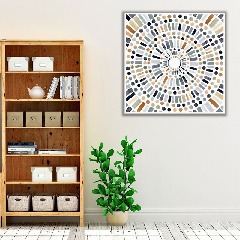 Concentric Tones II - reproduction d'art sur toile, H 12 po x l 12 po