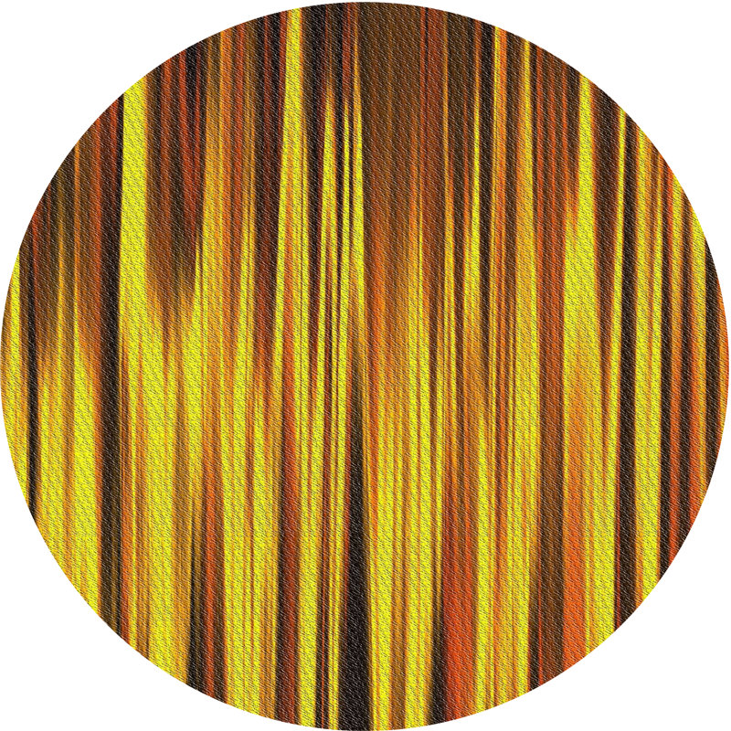 Tapis jaune, Rond 5 pi