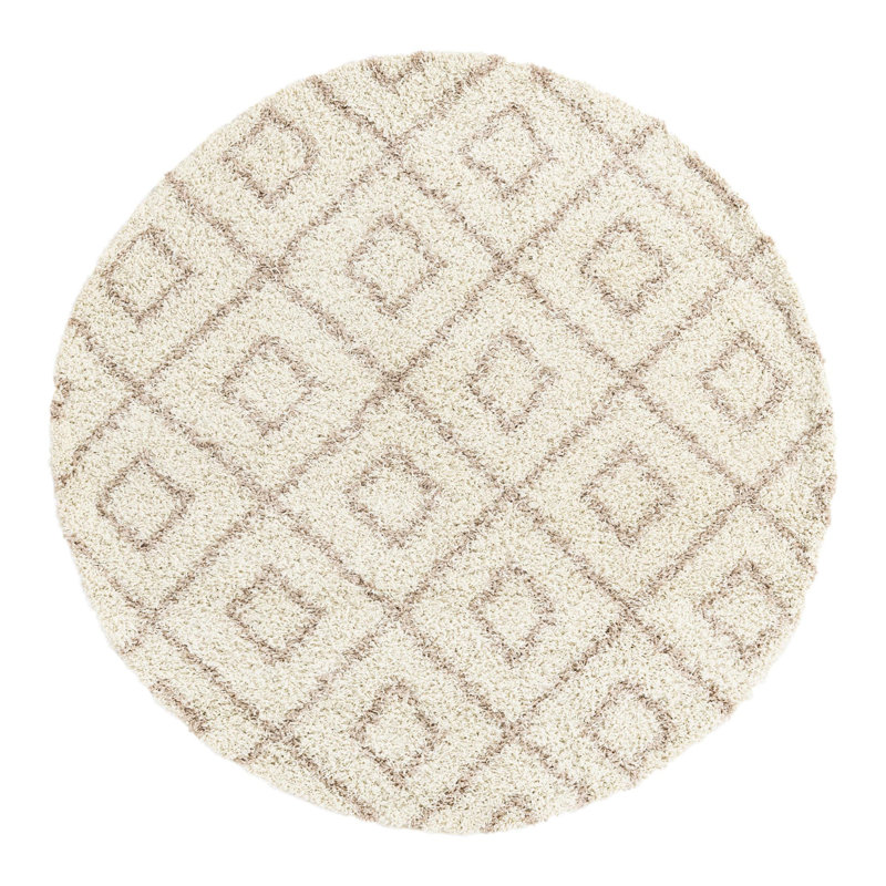 Geometric Indoor Rug, Round 6'