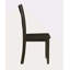 Ensemble de 2 chaises d'appoint au fini noyer vieilli
