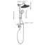 10" Rain Showerhead Integration With 4 Hand Shower, Adjustable Slide Ring And Soap Basket In Mixture Zip