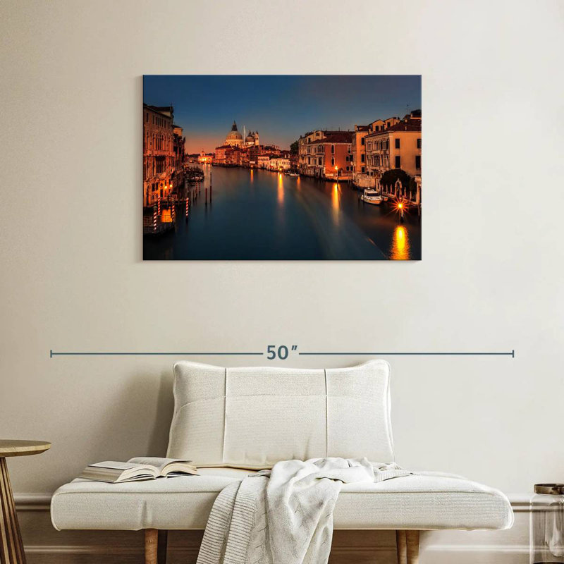 Hannes Grand Canal au crépuscule, H 24 po x l 36 po