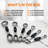 NutriChef 6 -Piece Stainless Steel Measuring Spoon Set