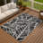 Machine Washable Indoor/Outdoor Chantille ACN2866 Botanical Rug-424428947-424428936