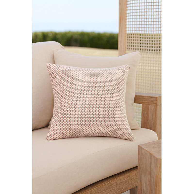 Outdoor Living Pillow Cover, Pink, Square 24", Pillow Cover Only - No Insert