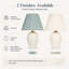 Lampe de table plissée 1 lumière Ravenna-102300343