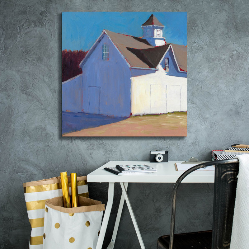  «Bucolique Structure 3» par Carol Young, art mural sur toile, 26 po x 26 po, H 26 po x l 26 po