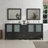  84" Double Bathroom Vanity Set with Mirror-33559828