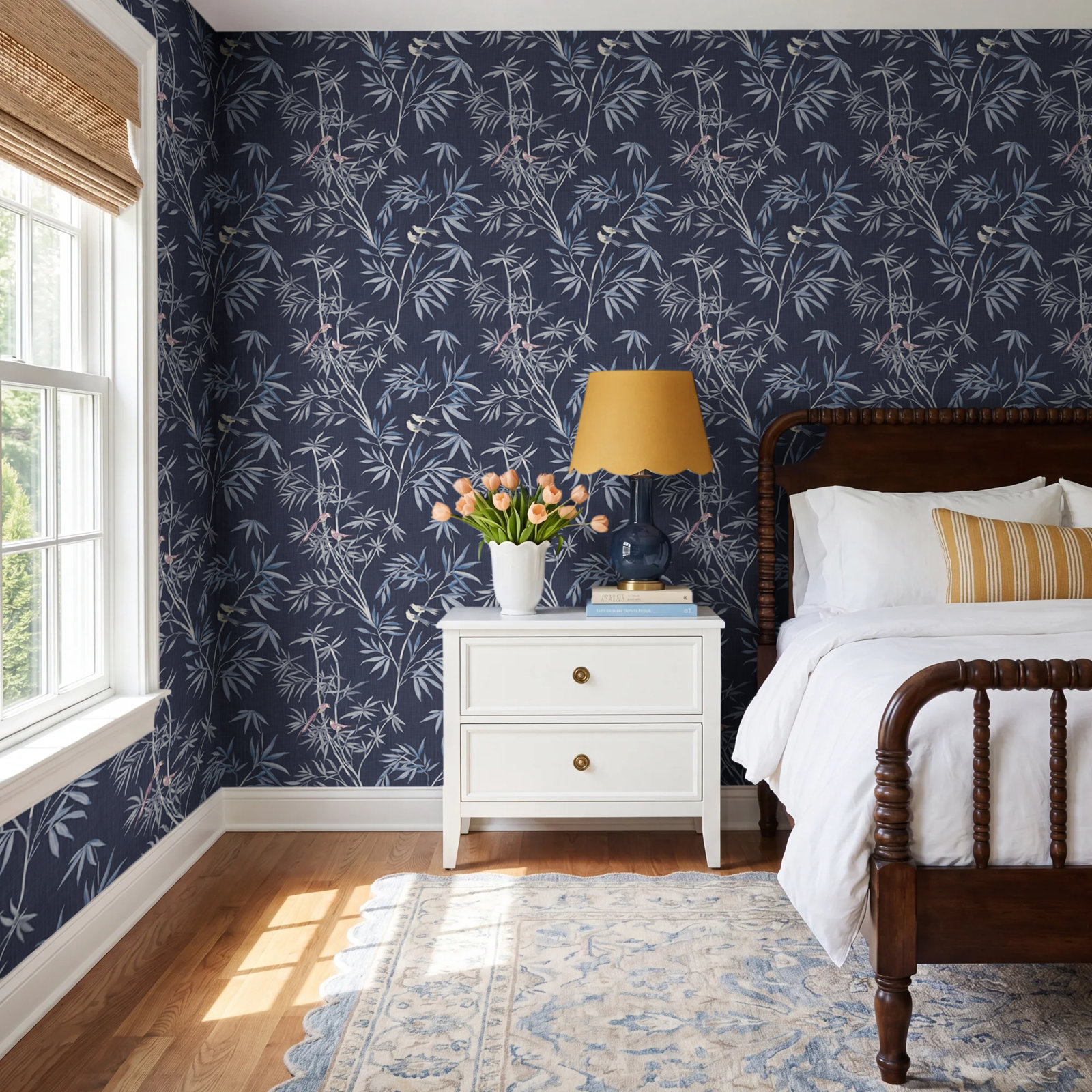 Fowkes Self-Adhesive Wallpaper Roll, Nightfall