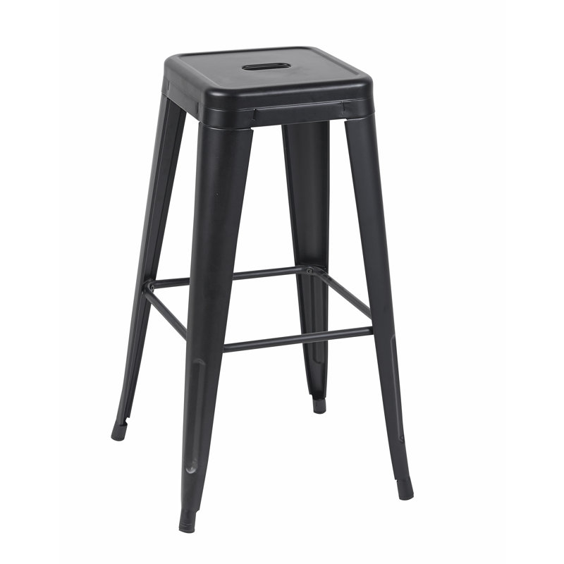 Tabouret à hauteur de comptoir 30 pouces, Noir, Tabouret de bar (siège d’une hauteur de 30 po)