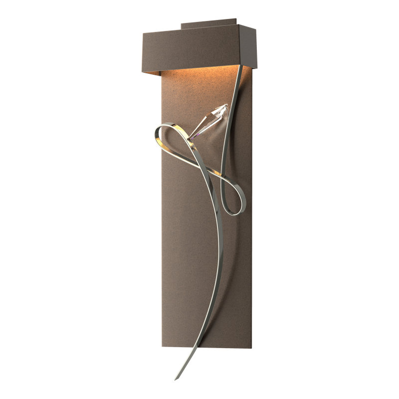 Rhapsody 1-Light LED Flush Mounted Sconce, Bronze, Sterling