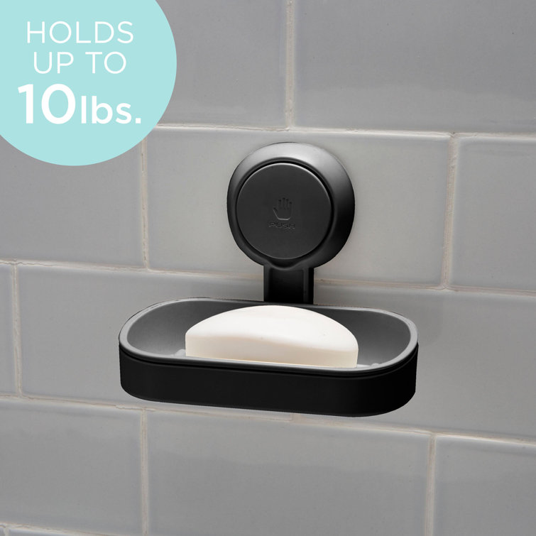Rebrilliant Soap Dish for Shower with Suction Cup, Shower Soap