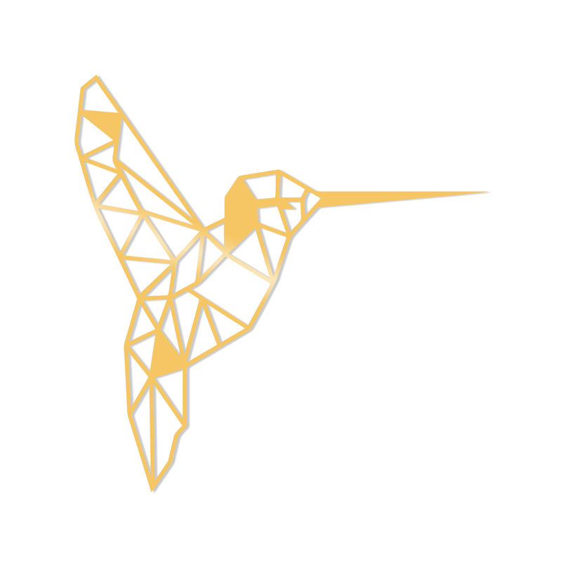 Wall Decor on Metal, Gold