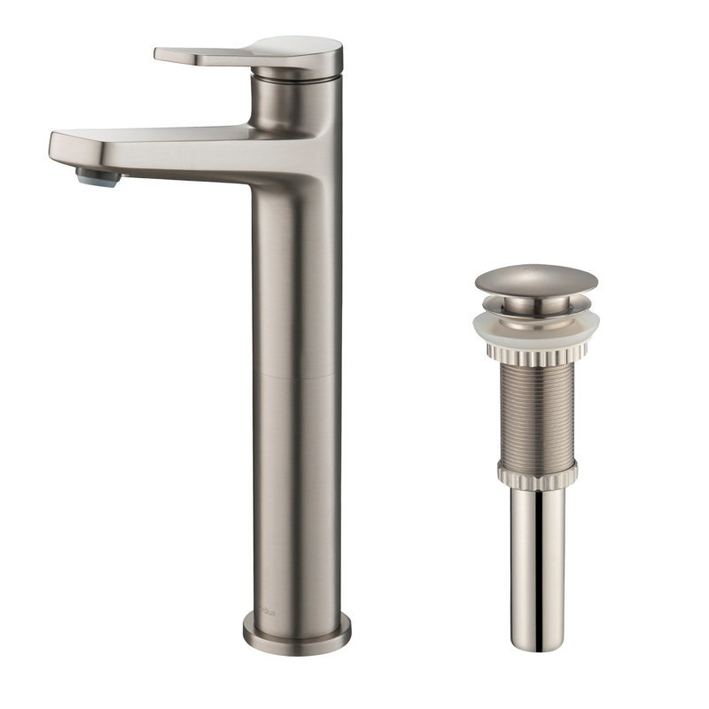 Robinet de lavabo vasque avec bonde Indy, Acier inoxydable