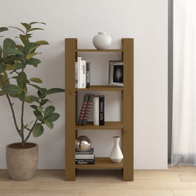 Gelissa 125cm H Solid Wood Etagere Bookcase