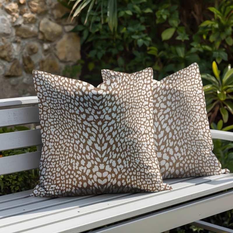 Oreiller réversible Kiefer, 16x16, Beige