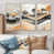 Toile naturelle avec cadre flottant