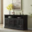Buffet / Console de rangement 53 po, finition grain de bois noir 53 po