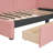 Upholstered Daybed With 2 Storage Drawers Twin Size Sofa Bed Frame No Box Spring Needed, Linen Fabric-225227116