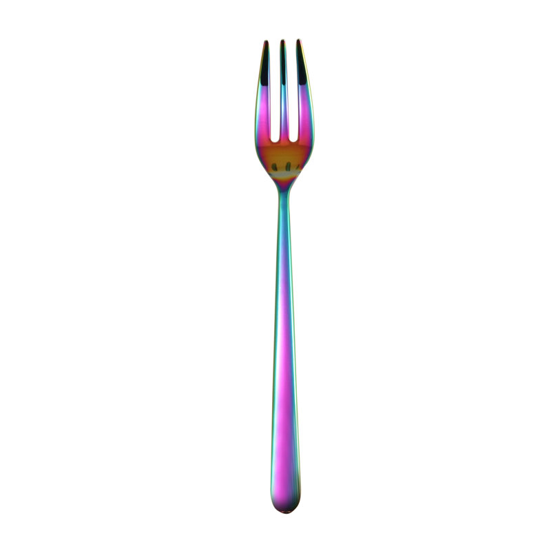 Linea Serving Fork - 24 Pieces, Rainbow