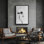 Art mural encadré abstrait rétro antique classique pour chambre à coucher