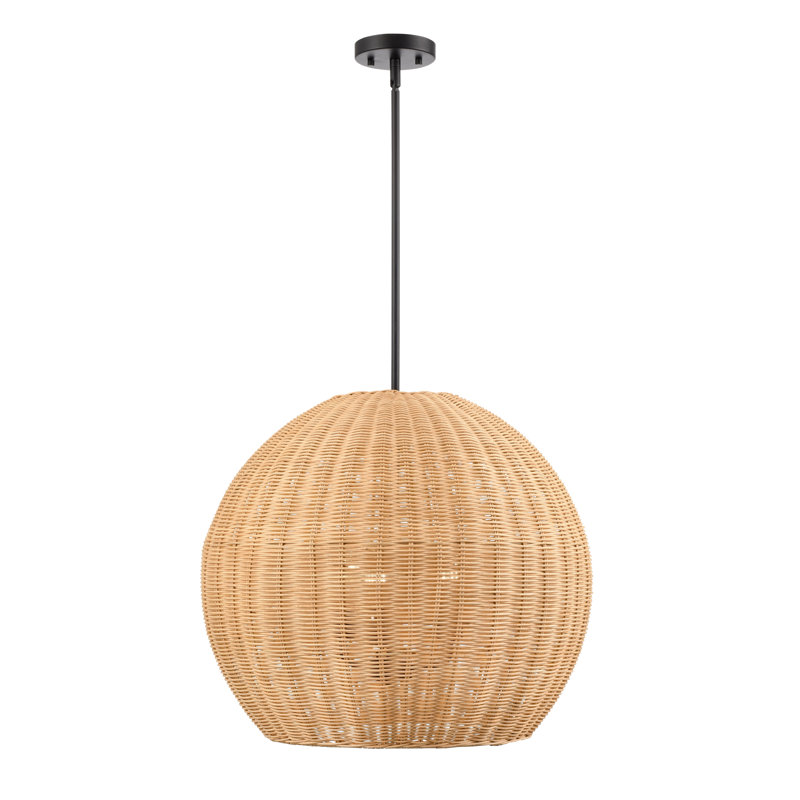 Luminaire suspendu Dejanea - noir mat, 3, H 13,75 po x l 16 po x P 16 po