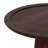 Acacia Wood Round Accent Table - 23" Tall Side Table with Tapered Pedestal Base - Brown Finish - Ideal for Living Room, Bedroom, or Office
