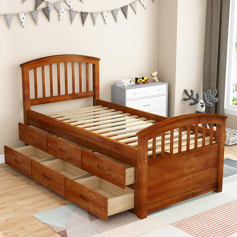 Storage Bed, Walnut