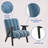 Tysha Modern Accent Chair with Espresso Wood Frame-106839917