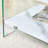 Transparent tempered glass Bedside table with drawers