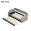 Lit de jour rembourré avec lit gigogne et support en lattes de bois, canapé-lit polyvalent pour chambres d'amis et espaces de vie