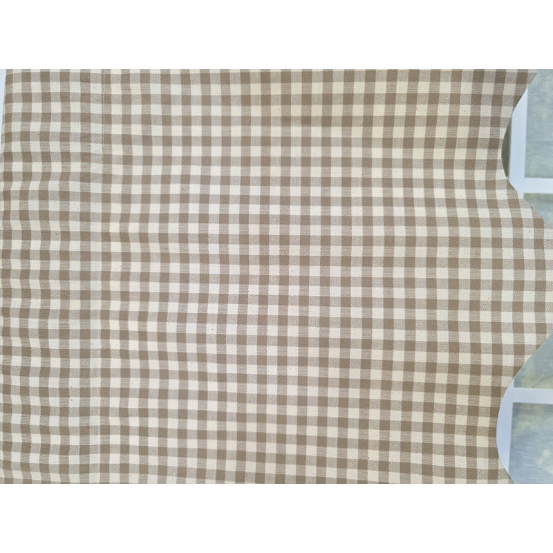 Gingham Regal Valance, Brun clair