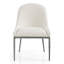 Chaise d'appoint rembourrée en métal martelé Lalia-126080946